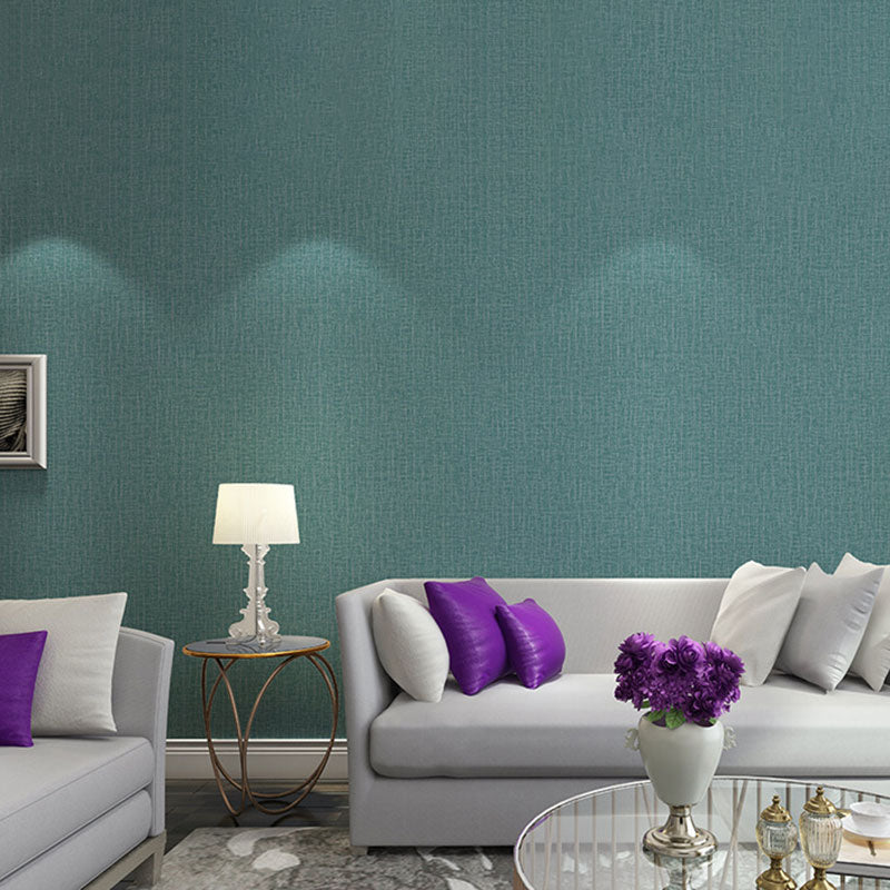 Non-Pasted Wallpaper with Purely Light Color Linen and Embossed Granule, 31'L x 20.5"W Clearhalo 'Modern wall decor' 'Modern' 'Wallpaper' Wall Decor' 896855