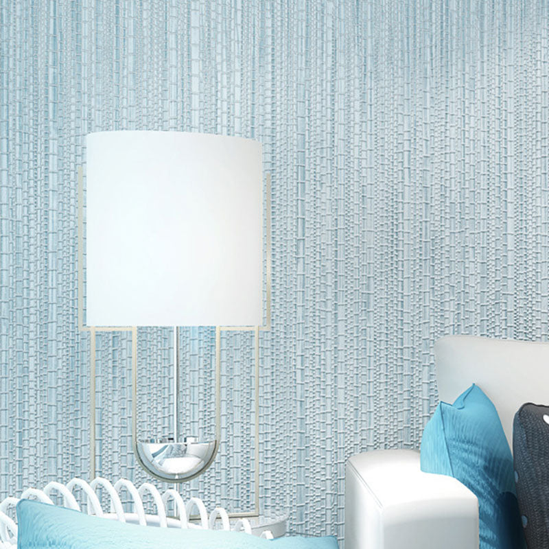 Light Color Textured Wallpaper with Vertical Line 33' x 20.5" Non-Pasted Decorative Wall Covering Light Blue Clearhalo 'Modern wall decor' 'Modern' 'Wallpaper' Wall Decor' 896858