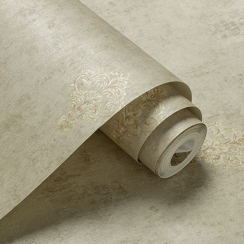 Living Room Wallpaper with Natural Color Floral Pattern, 33'L x 20.5"W, Non-Pasted Clearhalo 'Vintage wall decor' 'Vintage' 'Wallpaper' Wall Decor' 896974