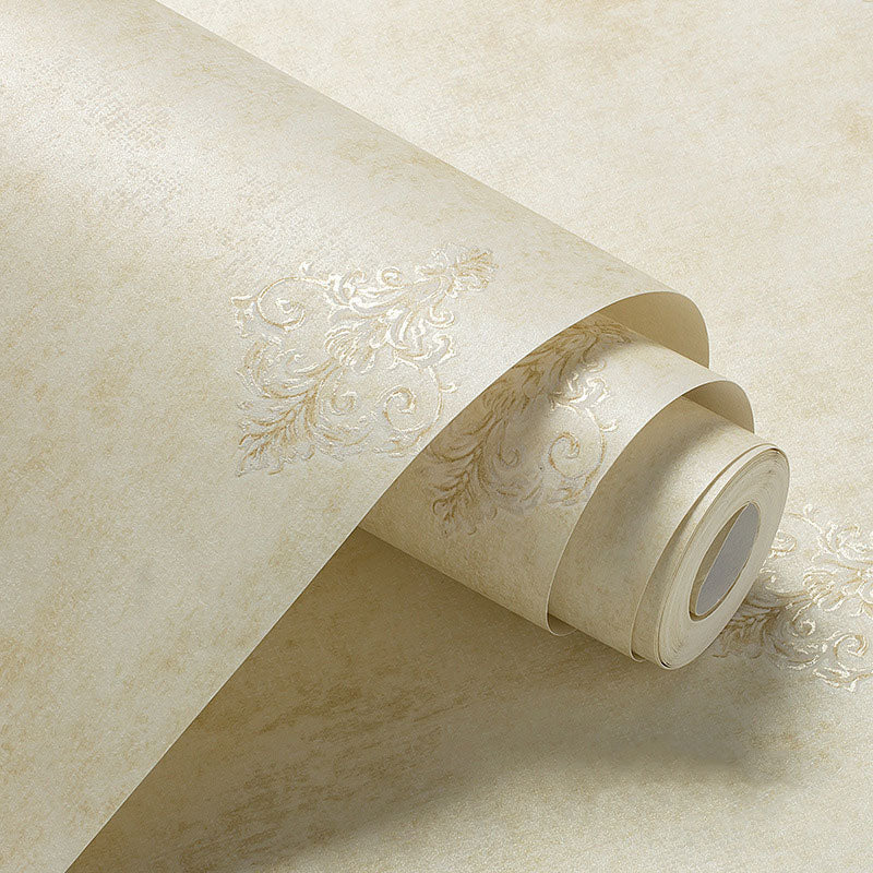 Living Room Wallpaper with Natural Color Floral Pattern, 33'L x 20.5"W, Non-Pasted Clearhalo 'Vintage wall decor' 'Vintage' 'Wallpaper' Wall Decor' 896977