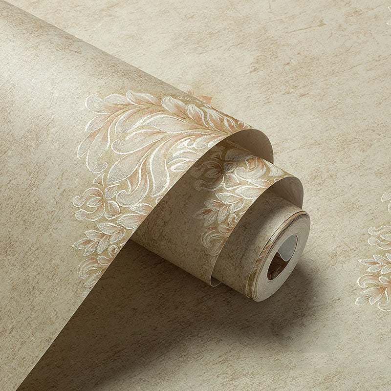 Non-Woven Wall Decor 33 ft. x 20.5 in European Classic Non-Pasted Dense Flower Design Wallpaper Clearhalo 'Vintage wall decor' 'Vintage' 'Wallpaper' Wall Decor' 897012
