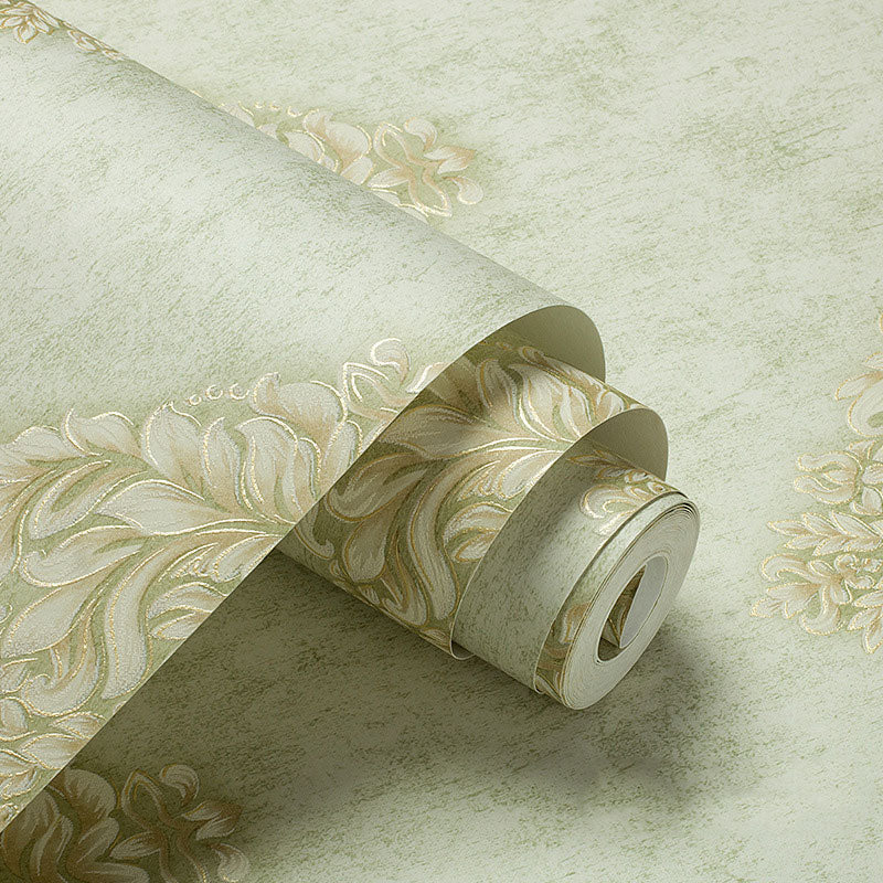 Non-Woven Wall Decor 33 ft. x 20.5 in European Classic Non-Pasted Dense Flower Design Wallpaper Clearhalo 'Vintage wall decor' 'Vintage' 'Wallpaper' Wall Decor' 897021