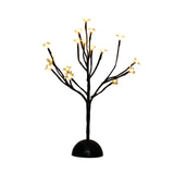 Decorative LED Night Light Black Cherry Blossom Nightstand Lamp with Clear Plastic Shade for Bedroom Clearhalo 'Lamps' 'Table Lamps' Lighting' 897332