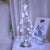 Silver/Gold Christmas Tree Desk Light Modern Clear K9 Crystal LED Night Table Lamp for Bedroom Silver Clearhalo 'Lamps' 'Table Lamps' Lighting' 897357