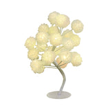 Fabric Floral Night Light Art Deco LED Nightstand Lamp in White/Pink/Blue with Branching Design for Living Room Clearhalo 'Lamps' 'Table Lamps' Lighting' 897392