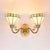 Traditional Cone Wall Lighting Beige Glass 2 Heads Sconce Lamp for Dining Room Beige Clearhalo 'Industrial' 'Middle century wall lights' 'Tiffany wall lights' 'Tiffany' 'Wall Lamps & Sconces' 'Wall Lights' Lighting' 90960