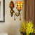 Amber Glass Bell Wall Sconce with Colorful Bead Vintage Style 1 Light Wall Lamp for Bedroom Amber Clearhalo 'Industrial' 'Middle century wall lights' 'Tiffany wall lights' 'Tiffany' 'Wall Lamps & Sconces' 'Wall Lights' Lighting' 91006