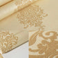 Natural Color Damasque Decorative Wallpaper Non-Pasted Wall Covering, 33-foot x 20.5-inch Clearhalo 'Vintage wall decor' 'Vintage' 'Wallpaper' Wall Decor' 915051