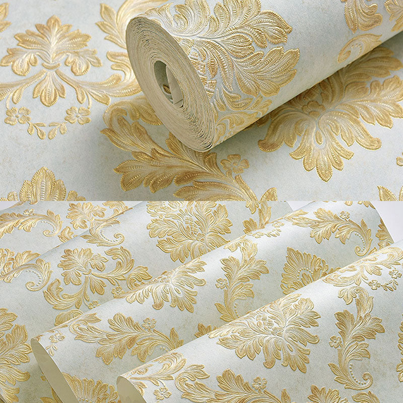 Non-Woven Wall Art 57.1 sq ft. Nordic Classic Non-Pasted Damasque Wallpaper Roll Clearhalo 'Wall Decor' 'Wallpaper' 915093