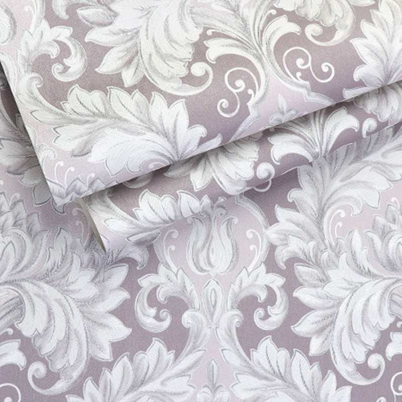 Vinyl Luxe Wallpaper 33' x 20.5" European Non-Pasted Wall Covering with 3D Effect Blossoms Clearhalo 'Vintage wall decor' 'Vintage' 'Wallpaper' Wall Decor' 915111