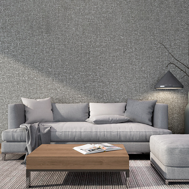 Soft Color Linen Pattern Wallpaper 31'L x 20.5"W Non-Pasted Water-Resistant PVC Wall Covering Clearhalo 'Modern wall decor' 'Modern' 'Wallpaper' Wall Decor' 915197