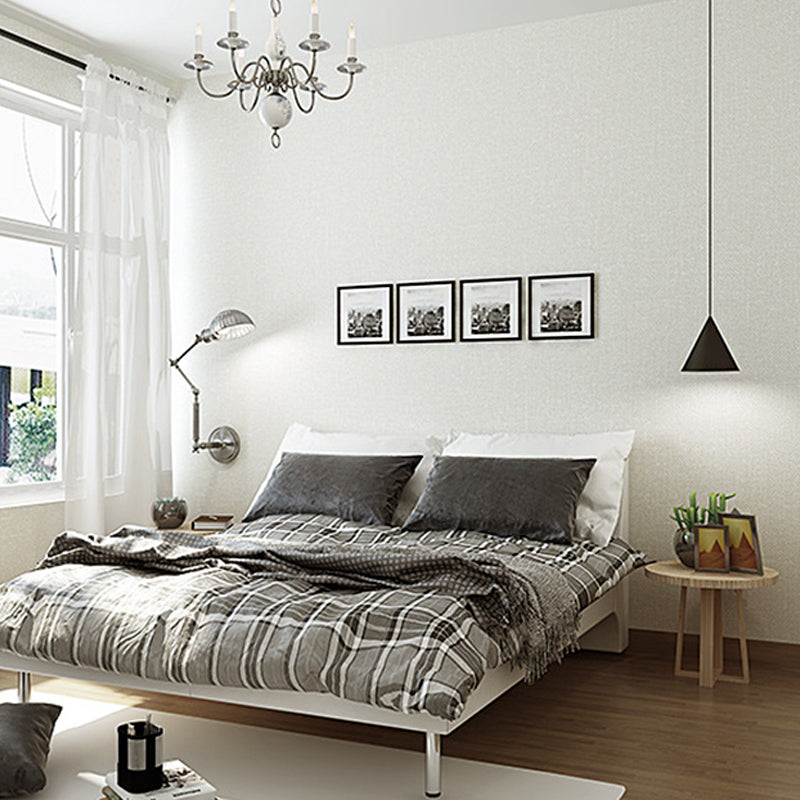 Soft Color Linen Pattern Wallpaper 31'L x 20.5"W Non-Pasted Water-Resistant PVC Wall Covering Clearhalo 'Modern wall decor' 'Modern' 'Wallpaper' Wall Decor' 915201