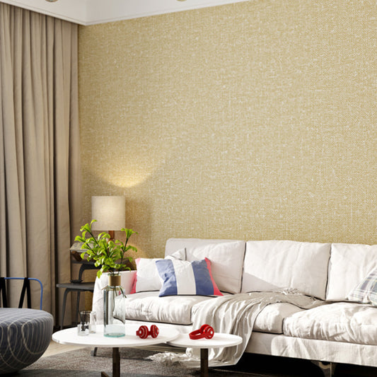 Soft Color Linen Pattern Wallpaper 31'L x 20.5"W Non-Pasted Water-Resistant PVC Wall Covering Clearhalo 'Modern wall decor' 'Modern' 'Wallpaper' Wall Decor' 915207