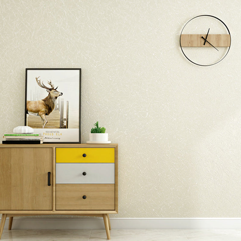 Minimalist Linen PVC Wallpaper Non-Pasted Wall Decor in Plain Color, 31'L x 20.5"W Clearhalo 'Modern wall decor' 'Modern' 'Wallpaper' Wall Decor' 915214