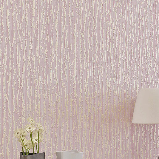 Morandi Color Non-Woven Wallpaper Decorative Textured Stripe Wall Decor, 31 ft. x 20.5 in Light Pink Clearhalo 'Modern wall decor' 'Modern' 'Wallpaper' Wall Decor' 915254