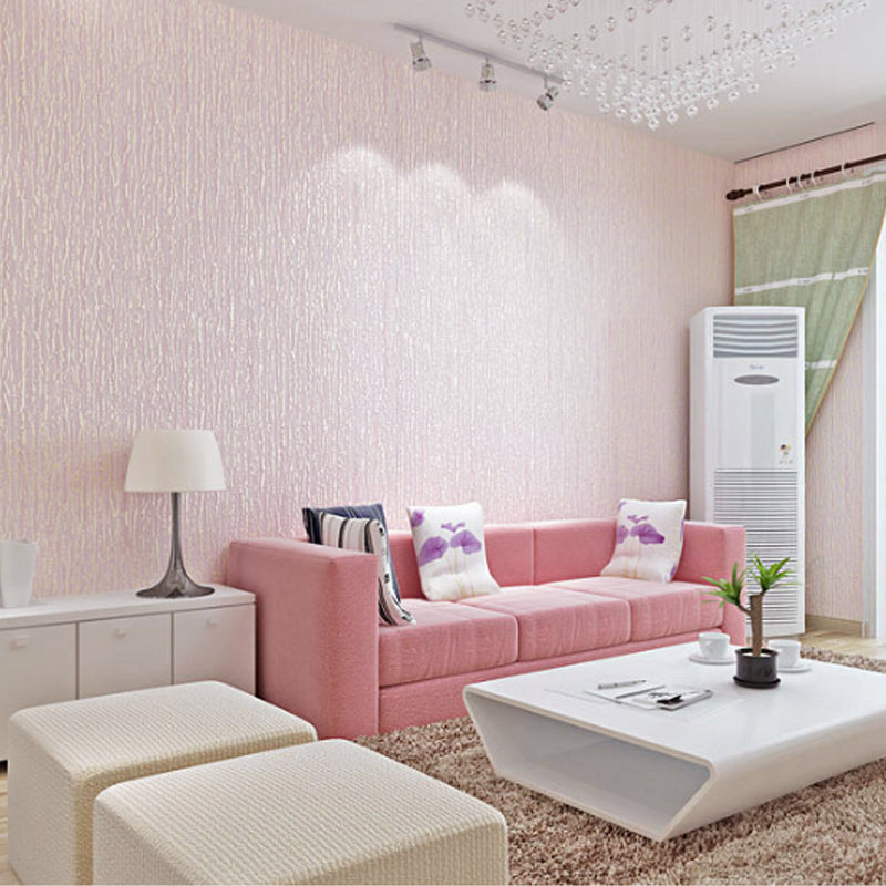 Morandi Color Non-Woven Wallpaper Decorative Textured Stripe Wall Decor, 31 ft. x 20.5 in Clearhalo 'Modern wall decor' 'Modern' 'Wallpaper' Wall Decor' 915255