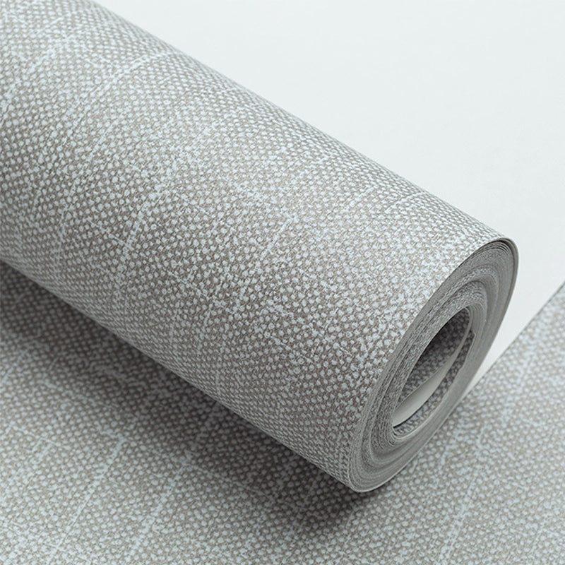 Stain-Resistant Wall Covering Non-pasted Textured Linen Non-Woven Wallpaper in Light Color Clearhalo 'Modern wall decor' 'Modern' 'Wallpaper' Wall Decor' 915275