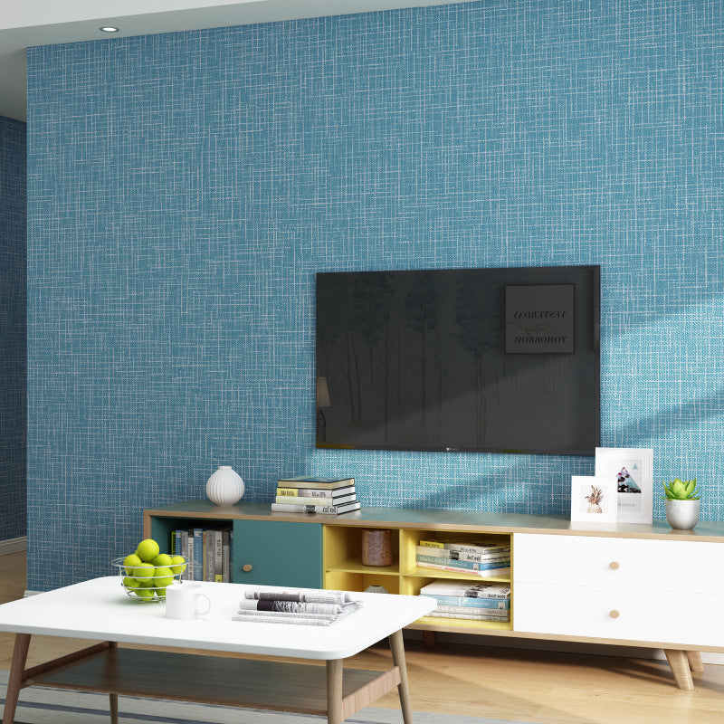 Stain-Resistant Wall Covering Non-pasted Textured Linen Non-Woven Wallpaper in Light Color Clearhalo 'Modern wall decor' 'Modern' 'Wallpaper' Wall Decor' 915278