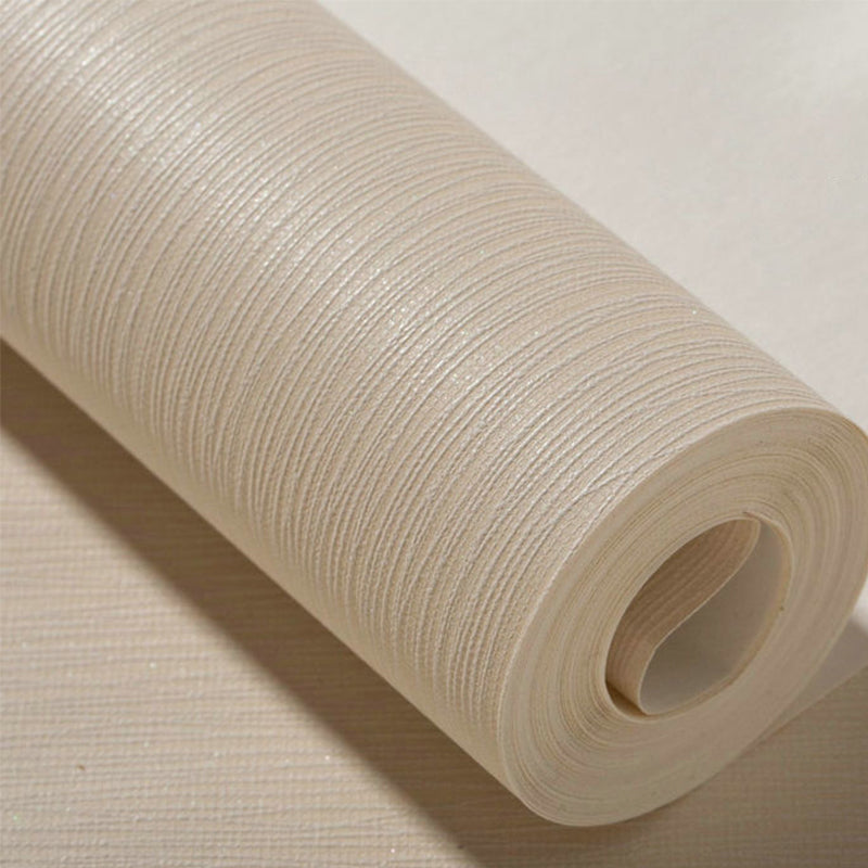 20.5"W x 31'L Wall Decor Minimalist Narrow Stripe Non-Pasted Wallpaper in Natural Color Clearhalo 'Modern wall decor' 'Modern' 'Wallpaper' Wall Decor' 915304