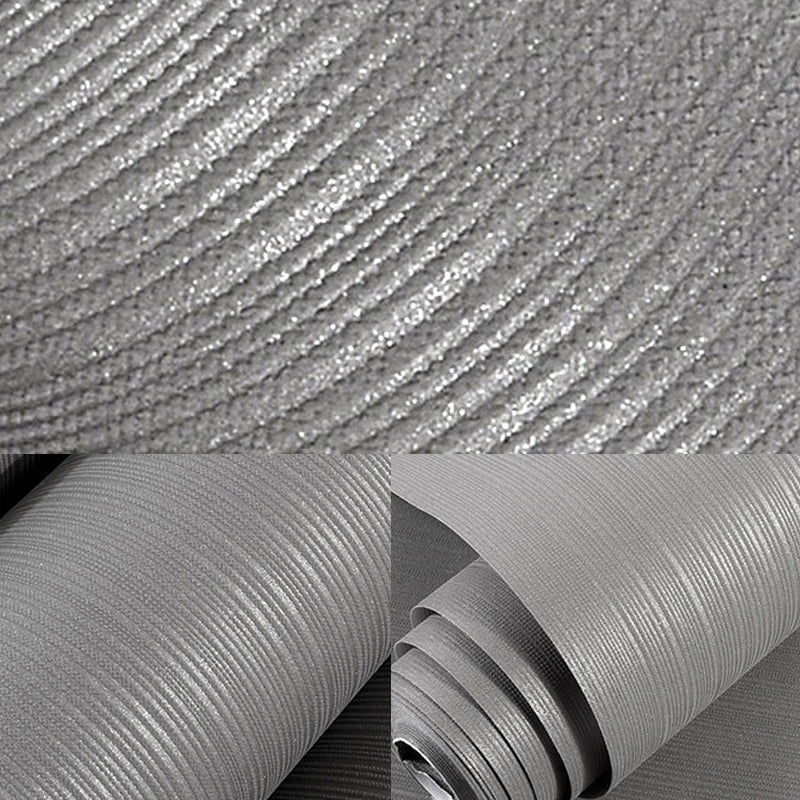 Non-Woven Wallpaper Roll 20.5"W x 31'L Contemporary Non-Pasted Wall Covering with Simple Stripe Clearhalo 'Modern wall decor' 'Modern' 'Wallpaper' Wall Decor' 915332