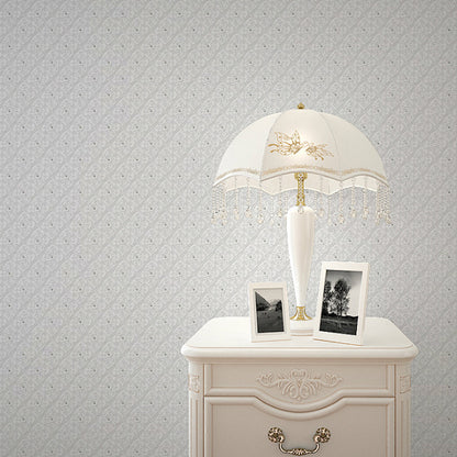 Decorative Wall Covering Contemporary Tile Pattern Wallpaper Roll, 31'L x 20.5"W, Non-Pasted Cream Gray Clearhalo 'Modern wall decor' 'Modern' 'Wallpaper' Wall Decor' 915340