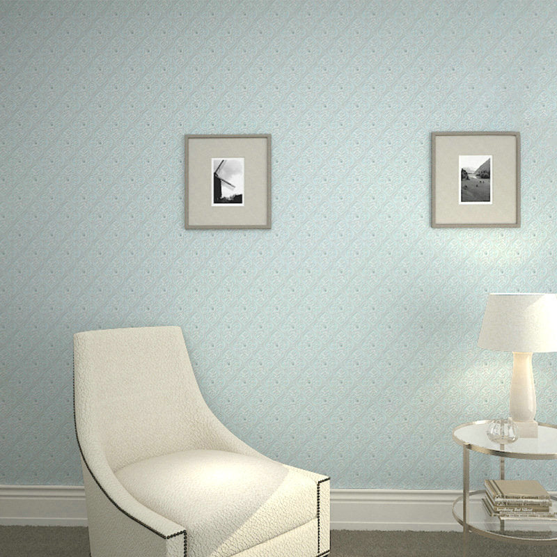 Decorative Wall Covering Contemporary Tile Pattern Wallpaper Roll, 31'L x 20.5"W, Non-Pasted Light Green Clearhalo 'Modern wall decor' 'Modern' 'Wallpaper' Wall Decor' 915344