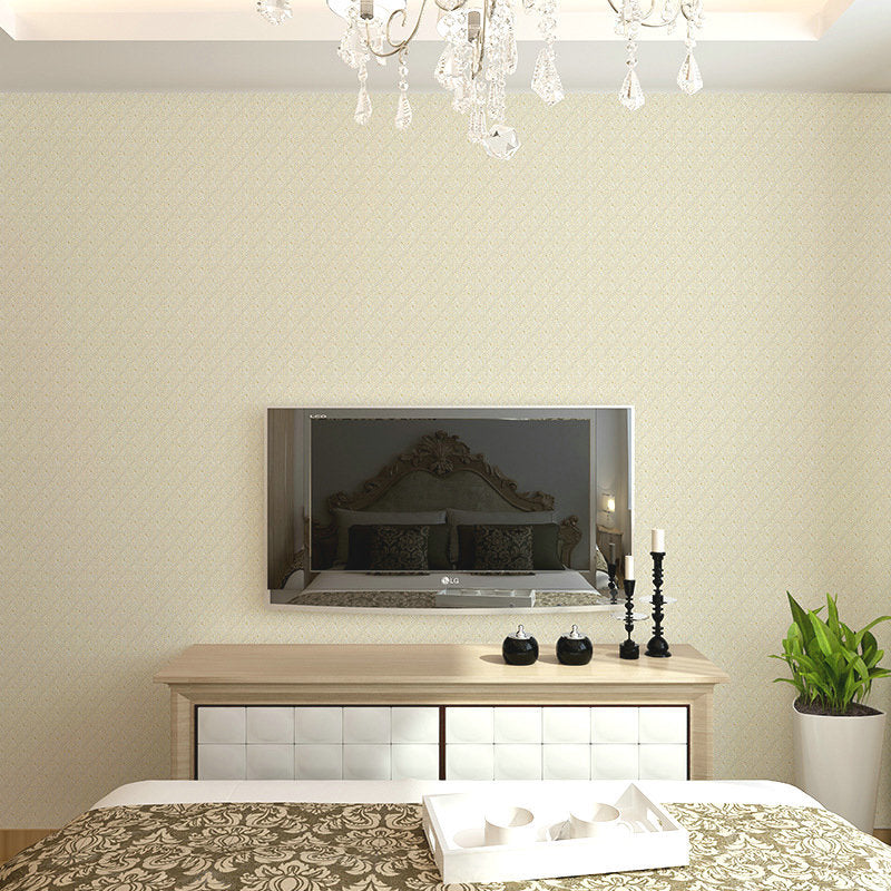 Decorative Wall Covering Contemporary Tile Pattern Wallpaper Roll, 31'L x 20.5"W, Non-Pasted Dark Khaki Clearhalo 'Modern wall decor' 'Modern' 'Wallpaper' Wall Decor' 915356