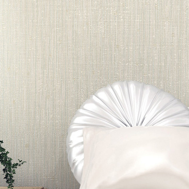 Contemporary Wall Decor Grasswoven Stripe Non-Pasted Wallpaper Roll, 31' x 20.5" Beige Clearhalo 'Modern wall decor' 'Modern' 'Wallpaper' Wall Decor' 915365