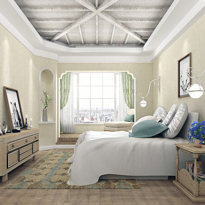 Contemporary Wall Decor Grasswoven Stripe Non-Pasted Wallpaper Roll, 31' x 20.5" Clearhalo 'Modern wall decor' 'Modern' 'Wallpaper' Wall Decor' 915366