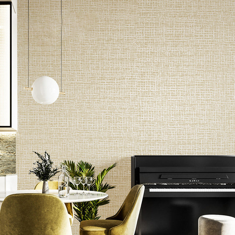 Natural Color Texture Pattern Wallpaper Stain-Resistant Non-Pasted Wall Covering, 20.5 in x 33 ft Beige Clearhalo 'Modern wall decor' 'Modern' 'Wallpaper' Wall Decor' 915409
