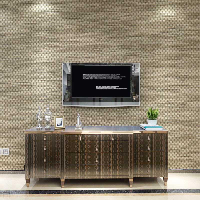 Grasswoven Non-Pasted Wall Covering, 33-foot x 20.5-inch, Morandi Color Clearhalo 'Modern wall decor' 'Modern' 'Wallpaper' Wall Decor' 915432