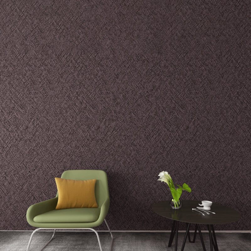 Simple Wall Covering Pastel Color Contemporary 3D Print Texture Design Wallpaper, Non-Pasted Dark Coffee Clearhalo 'Modern wall decor' 'Modern' 'Wallpaper' Wall Decor' 915453