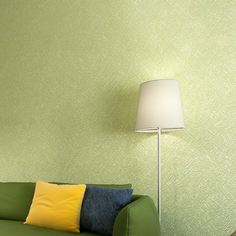 Simple Wall Covering Pastel Color Contemporary 3D Print Texture Design Wallpaper, Non-Pasted Yellow-Green Clearhalo 'Modern wall decor' 'Modern' 'Wallpaper' Wall Decor' 915464