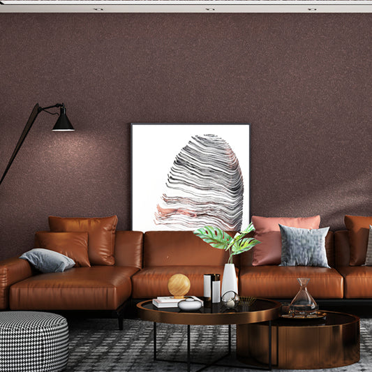 Natural Color Textured Surface Wallpaper Waterproof Non-Pasted Wall Decor, 20.5"W x 31'L Dark Coffee Clearhalo 'Modern wall decor' 'Modern' 'Wallpaper' Wall Decor' 915499