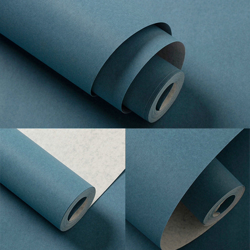 Non-Woven Wall Covering 31'L x 20.5"W Modern Non-Pasted Plain Color Wallpaper Roll Clearhalo 'Modern wall decor' 'Modern' 'Wallpaper' Wall Decor' 915527