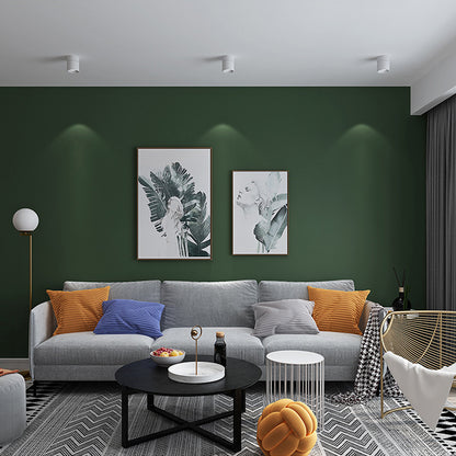 Non-Woven Wall Covering 31'L x 20.5"W Modern Non-Pasted Plain Color Wallpaper Roll Blackish Green Clearhalo 'Modern wall decor' 'Modern' 'Wallpaper' Wall Decor' 915532