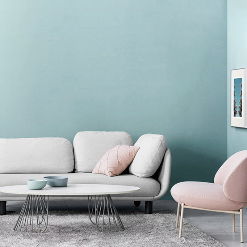 Reading Room PVC Wall Decor Contemporary Pastel Color Plain Design Wallpaper, Easy to Remove Light Blue-White Clearhalo 'Modern wall decor' 'Modern' 'Wallpaper' Wall Decor' 915644