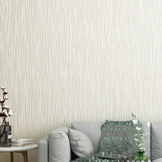 Simple Plain Design Wallpaper Non-Pasted Wall Covering for Living Room, 57.1 sq ft. Cream Gray Clearhalo 'Modern wall decor' 'Modern' 'Wallpaper' Wall Decor' 915689
