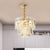 3-Layer Round Chandelier Lamp Nordic 8-Bulb Clear Crystal Block Ceiling Pendant Light Clear Clearhalo 'Ceiling Lights' 'Chandeliers' 'Clear' 'Industrial' 'Modern Chandeliers' 'Modern' 'Tiffany' 'Traditional Chandeliers' Lighting' 915779