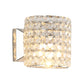 Clear Crystal Block Wall Light Sconce Cylinder 1-Light Contemporary Wall Lighting Fixture Clearhalo 'Modern wall lights' 'Modern' 'Wall Lamps & Sconces' 'Wall Lights' Lighting' 915926