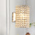 Cylindrical Sconce Light Fixture Minimalist 1 Light Clear Crystal Shade Block Wall Lighting Idea Clear Clearhalo 'Modern wall lights' 'Modern' 'Wall Lamps & Sconces' 'Wall Lights' Lighting' 915929