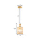 3-Layer Sunflower Pendulum Light with Cylinder Design Modern Crystal Embedded 1 Bulb Restaurant Pendant in Gold Clearhalo 'Ceiling Lights' 'Modern Pendants' 'Modern' 'Pendant Lights' 'Pendants' Lighting' 916266
