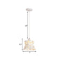 Hourglass Hanging Ceiling Light Modern Iron 1-Light Restaurant Crystal Suspension Lamp in White Clearhalo 'Ceiling Lights' 'Modern Pendants' 'Modern' 'Pendant Lights' 'Pendants' Lighting' 916306