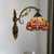 1-Head Bedroom Wall Mounted Lamp Tiffany Bronze Sconce Light with Cone Dragonfly Patterned Glass Shade Bronze Clearhalo 'Art deco wall lights' 'Cast Iron' 'Glass' 'Industrial' 'Middle century wall lights' 'Modern' 'Tiffany wall lights' 'Tiffany' 'Traditional wall lights' 'Wall Lamps & Sconces' 'Wall Lights' Lighting' 916651