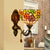 Leaf-Pattern Bowl Stained Glass Wall Lamp Tiffany 1 Head Orange/Purple/Red Wall Mounted Fixture Purple Clearhalo 'Art deco wall lights' 'Cast Iron' 'Glass' 'Industrial' 'Middle century wall lights' 'Modern' 'Tiffany wall lights' 'Tiffany' 'Traditional wall lights' 'Wall Lamps & Sconces' 'Wall Lights' Lighting' 916725