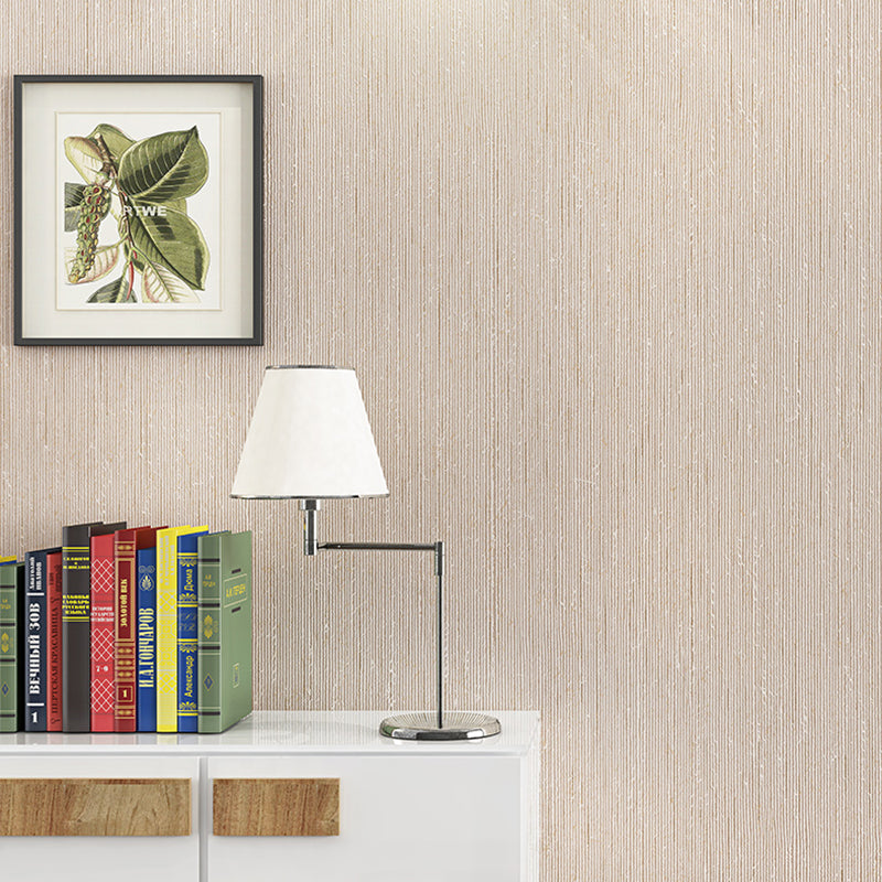 Moisture-Resistant Wall Covering Non-Pasted Plain Pattern Non-Woven Wallpaper Roll in Neutral Color Clearhalo 'Modern wall decor' 'Modern' 'Wallpaper' Wall Decor' 917014