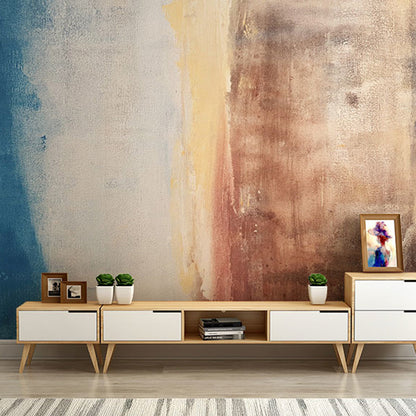 Extra Large Modern Fresh Murals Multi-Colored Watercolors Wall Decor, Personalized Size Available Brown Clearhalo 'Wall Decor' 'Wall Mural' 917367