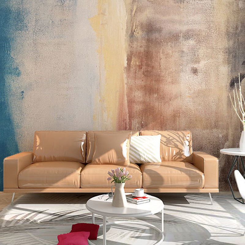 Extra Large Modern Fresh Murals Multi-Colored Watercolors Wall Decor, Personalized Size Available Clearhalo 'Wall Decor' 'Wall Mural' 917368