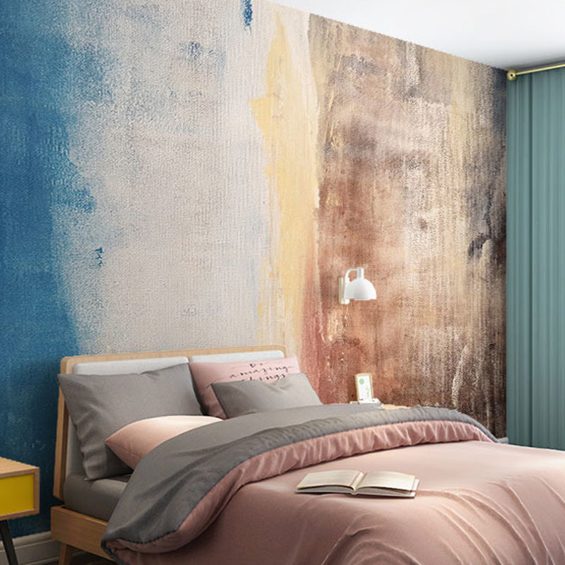 Extra Large Modern Fresh Murals Multi-Colored Watercolors Wall Decor, Personalized Size Available Clearhalo 'Wall Decor' 'Wall Mural' 917370