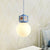 Orb Opal Glass Hanging Light Nordic 1 Head Sky/Water Blue Cube Ceiling Pendant Lamp for Kids Bedside Sky Blue Clearhalo 'Ceiling Lights' 'Close To Ceiling Lights' 'Glass shade' 'Glass' 'Pendant Lights' 'Pendants' Lighting' 917970
